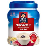 桂格(Qukaer) 即食燕麦片 经典原味 1kg罐装