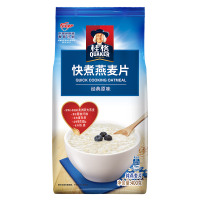 桂格(QUAKER)早餐谷物 膳食纤维 快煮快熟(非即食) 燕麦片 400g 袋装 新老包装交替发货