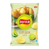 乐事自然滋味沁柠味65克