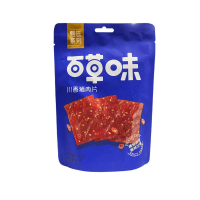 百草味川香猪肉片85g