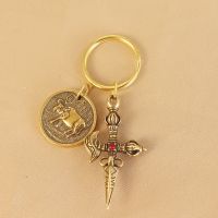 太岁杵+牛|2021本命年化太岁吊坠时来运转纯铜挂饰牛龙马狗羊犯太岁生肖化解