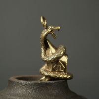 巳(蛇)|纯黄铜十二生肖钥匙扣挂件创意汽车钥匙挂饰本命招财男女生日礼物
