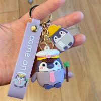 白帽警长企鹅|卡通新款牛年吉祥物钥匙扣花仙子包包挂件汽车钥匙链挂饰情侣礼物