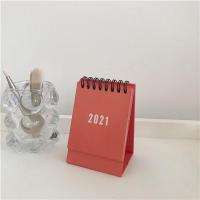 绯红 2020.8-2021.12|2021年创意迷你小台历简约ins日历月历年历农历节日宿舍桌面摆件