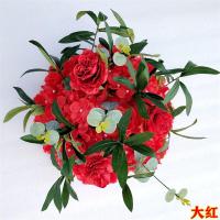 大红色|新款婚庆t台花排花条 路引花道具 玫瑰花路引拱门婚礼布置