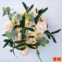 香槟色|新款婚庆t台花排花条 路引花道具 玫瑰花路引拱门婚礼布置