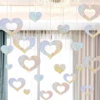 气球爱心吊坠(银)80个|婚房装饰套装房顶石榴红气球结婚布置新婚客厅卧室装饰套装网红