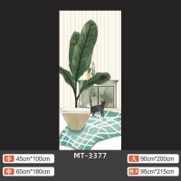 MT-3377 中|简约现代可爱卡通猫咪萌宠门贴纸自粘衣柜移门装饰改造翻新贴整张