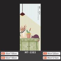 MT-3383 大|简约现代可爱卡通猫咪萌宠门贴纸自粘衣柜移门装饰改造翻新贴整张