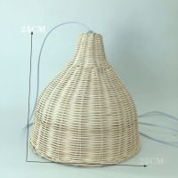 25*25一个(配灯线)|新款婚庆道具竹编藤艺酒杯灯笼户外婚礼布置橱窗吊顶装饰藤编吊灯