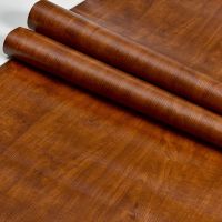 棕枫木[加厚不透低品质新款] 60厘米宽X3米长|防木纹贴纸柜子波音软片衣柜子橱柜桌面门贴自粘旧家具翻新贴纸