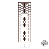 6 30x60cm|古典中式复古仿红木格子窗花贴画 窗户移门贴纸静电磨砂玻璃贴膜