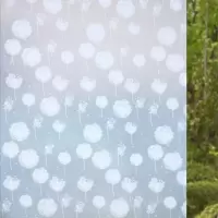 蒲公英 90厘米*3米|透光不透明自粘磨砂玻璃贴膜隔热膜卫生间移门窗户贴纸窗花纸