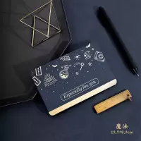 魔法|蓝色星空烫金贺卡韩国圣诞新年节日礼物祝福留言卡带信封套装