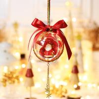 7CM圣诞球-礼物老人(含灯)|新款圣诞节礼品微景观挂件圣诞公司活动礼品挂饰圣诞精灵球