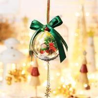 7CM圣诞球-红衣雪人(含灯)|新款圣诞节礼品微景观挂件圣诞公司活动礼品挂饰圣诞精灵球