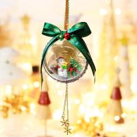 7CM圣诞球-礼物雪人(无灯)|新款圣诞节礼品微景观挂件圣诞公司活动礼品挂饰圣诞精灵球