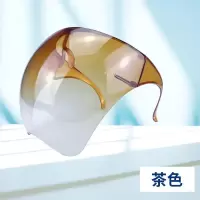 防雾面罩【茶色彩盒装】买二送一|高透明防护面罩防飞沫全脸头罩不起雾眼镜面罩骑行防油溅防风面具