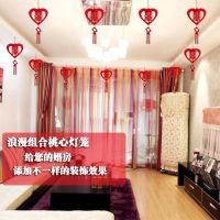 一包10个组合桃心|结婚用品拉花装饰婚房布置婚礼场景喜字拉花韩式浪漫贴纸婚庆用品