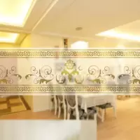 磨砂贴YX10 12x120cm|迷几。卫生间腰线贴防水立体移门粘贴时尚磨砂复古玻璃贴纸阻断