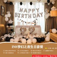 INS梦幻之夜生日套餐(豪华四件套) 不带彩灯|生日装饰品派对趴体女孩男生场景布置背景墙气球儿童周岁主题装
