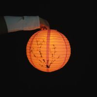 粉底樱花图(直径30CM) 无配件|宵节挂饰纸灯笼中国风舞蹈装饰中式古风汉服拍照手提仿古吊灯罩