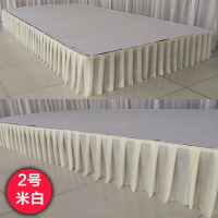 米白 100高升降款吸铁石|2019新款婚庆吸铁石舞台围裙t台围边t台围裙舞台布桌裙婚庆道具