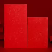 无字红包 6万元红包尺寸(12*22cm)|结婚红包袋创意个性硬纸烫金利是封迷你大小新年压岁通用红包