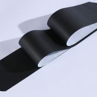 时尚亚光黑色 20CM宽X5米长|自粘防水踢脚线墙贴纸客厅走廊瓷砖波导线贴纸门窗框装饰地脚线贴