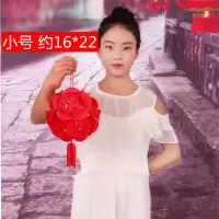 花球[小]|福字大红灯笼结婚装饰无纺布宫灯春节布置福喜字灯笼新年开业装饰