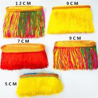 12CM 红色排须5米|25米 潮汕拜神用品 纸扎 装饰用品 五彩布须 花蓝穗 灯笼穗 彩须