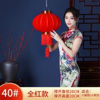 不带灯[普通款] 60#[吉祥富贵一对]直径37厘米|春节大红灯笼结婚喜字灯笼新年大门户外防水植绒灯笼乔