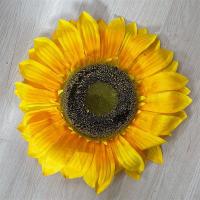 40厘米向日葵三朵|十枝装桔色咖色系列仿真花假花婚庆绢花道具香槟花艺橘色秋色婚礼