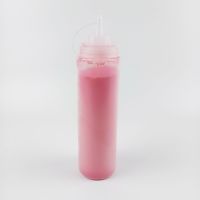 红色680ML大瓶装彩跑|彩跑粉喷瓶装街拍玉米粉彩虹跑粉挤压瓶喷射玉米淀粉末喷雾彩色跑