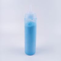 蓝色680ML大瓶装彩跑|彩跑粉喷瓶装街拍玉米粉彩虹跑粉挤压瓶喷射玉米淀粉末喷雾彩色跑