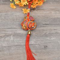 亮片福字|端午节香包袋随身中国风香囊车挂刺绣荷包鱼蝴蝶灯笼粽子八卦福袋