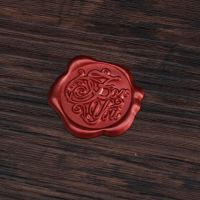 酒红色foryou 30个|火漆印章蜡贴封口贴 请柬封印贴纸浮雕蜡标信封封口贴婚礼贴纸