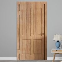 核桃木[1901] [门框贴纸]5米长*30厘米宽|门贴纸自粘木门翻新旧门框包边贴家具柜子桌面房门防水整张包门纸