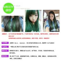 绿色|头发一次性彩喷染发剂美发喷雾彩色发胶干胶染色喷彩彩胶不伤发
