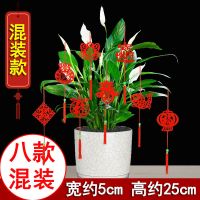 混装款[8个装] [两包装]|大红小灯笼挂饰树上户外布置室内盆景挂件结婚喜庆新年春节装饰品