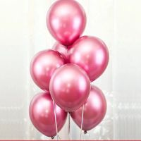 金属气球红色 50个气球(无赠品)|气球装饰布置网红金属金银亮片气球儿童生日派对结婚年会告白气球