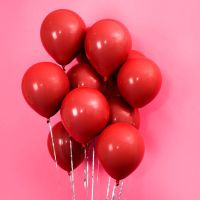 加厚宝石红球 20个气球(无赠品)|气球装饰布置网红金属金银亮片气球儿童生日派对结婚年会告白气球