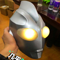 5D款-儿童-头套-发光|衣服cos赛罗迪迦紧身衣头套皮套连体衣面具罩