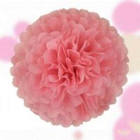 粉色纸花球5个|结婚楼梯扶手装饰浪漫婚房布置套装婚礼拉花纱幔婚庆用品大景