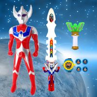 语音版赛罗+剑+发射器+变身器 不配电池|奥特曼玩具卡片迪加儿童玩具男孩泰罗面具召唤器变身器小孩刀剑