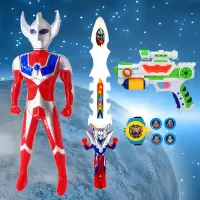 语音版赛罗+剑+发射器+抢 不配电池|奥特曼玩具卡片迪加儿童玩具男孩泰罗面具召唤器变身器小孩刀剑
