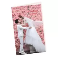 1封面人物款 300张总价(/张)|订婚礼请贴结婚用有照片的请贴打印欧式请柬中式对折喜贴