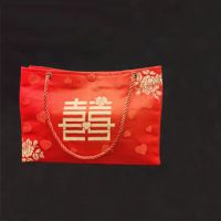 新款303扣子+钱套|结婚锦缎彩礼6万手提包15w20万超大聘金红包利是封满月回礼糖果袋