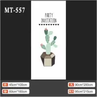 MT557 中|ins植物树叶清新门贴纸旧门创意贴租房店铺门店衣柜翻新木门宿舍