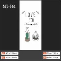 MT561 小|ins植物树叶清新门贴纸旧门创意贴租房店铺门店衣柜翻新木门宿舍